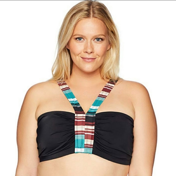 Coastal Blue Other - Coastal Blue Plus Size V Neck Halter Bikin…